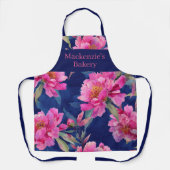 Stunning Pink Floral Bloom Personalized Schort (Voorkant)