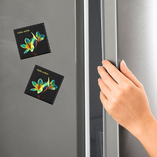 Stunning Plumeria Watercolor Thema Magnet