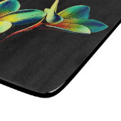 Stunning Plumeria Waterverf Glass Cutting Board Snijplank (Hoek)
