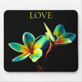 Stunning Plumeria Waterverf Theme Mousepad Muismat (Voorkant)