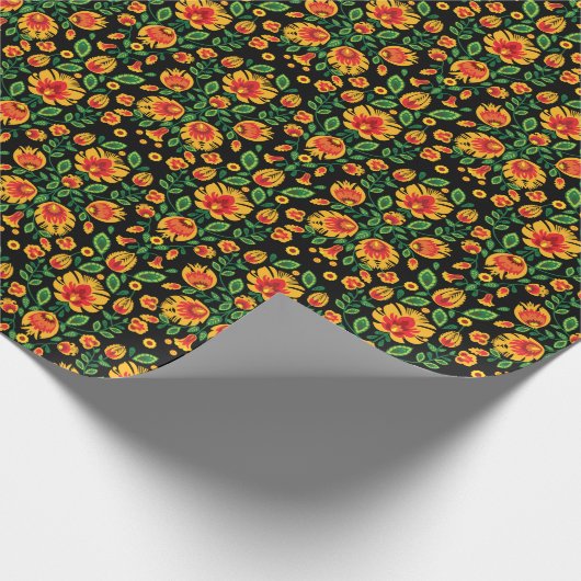 💛 🧡 ❤️ Stunning pools Folk Wycinanki Cadeaupapier (Hoek)