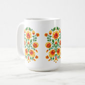 💛 🧡 ❤️ Stunning pools Folk Wycinanki Koffiemok (Voorkant links)