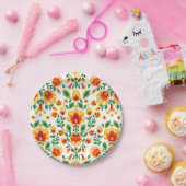 💛 🧡 ❤️ Stunning pools Folk Wycinanki Papieren Bordje (Feest)