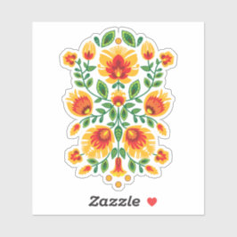 💛 🧡 ❤️ Stunning pools Folk Wycinanki Sticker