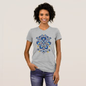 💙 💛 🧡 Stunning pools Folk Wycinanki T-shirt (Voorkant volledig)