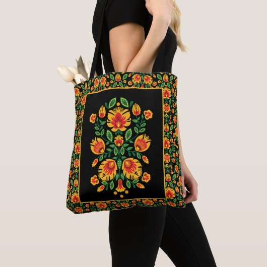 💛 🧡 ❤️ Stunning pools Folk Wycinanki Tote Bag (Dichtbij)