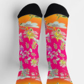 Stunning Rainbow Flower Bloesems Dames Sokken (Top)