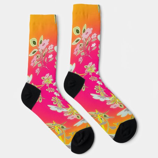 Stunning Rainbow Flower Bloesems Dames Sokken (Rechts)