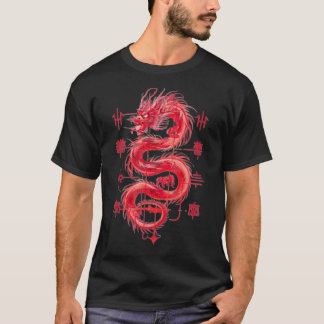 Stunning red draak T-shirt