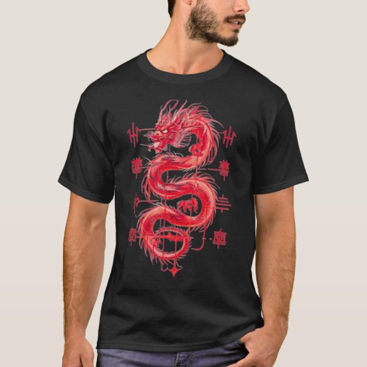 Stunning red draak T-shirt (Voorkant)