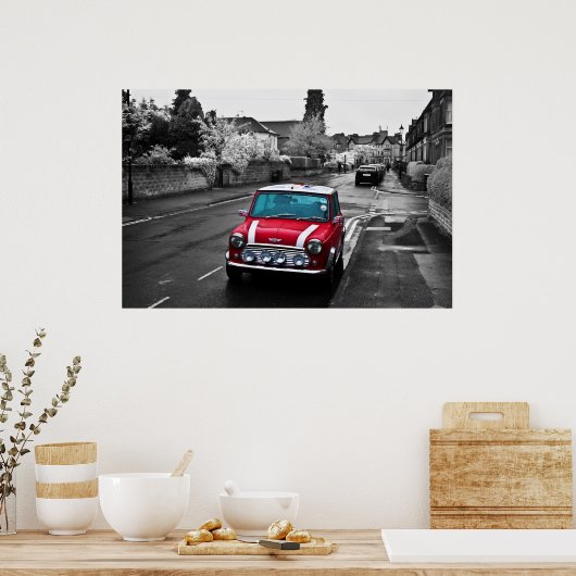 Stunning Red Mini Poster (Keuken)