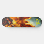 Stunning Red Phoenix Arising from the Flames Persoonlijk Skateboard (Horizontaal)