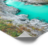 Stunning River Soča Napolen bridge, Slovenië Poster (Hoek)