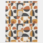Stunning Roest Koper Boho Geometrische Deken (Voorkant)