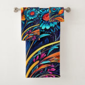 Stunning Roos Bloemkleur Bad Handdoek (Insitu)