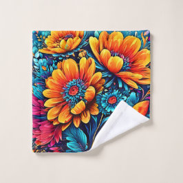 Stunning Roos Bloemkleur Bad Handdoek