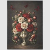 Stunning Rustieke Elegante Bloem Meubel Decoupage Tissuepapier (Voorkant)