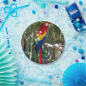 Stunning Scarlet Macaw Parrot Papieren Bordje (Feest)
