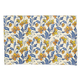 Stunning Seamless Pattern of Flowers and Leaves Kussensloop