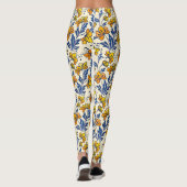 Stunning Seamless Pattern of Flowers and Leaves Leggings (Achterkant)
