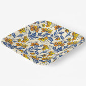 Stunning Seamless Pattern of Flowers and Leaves Papieren Bordje (Gebogen)