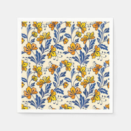 Stunning Seamless Pattern of Flowers and Leaves Servet