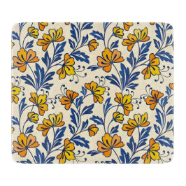 Stunning Seamless Pattern of Flowers and Leaves Snijplank