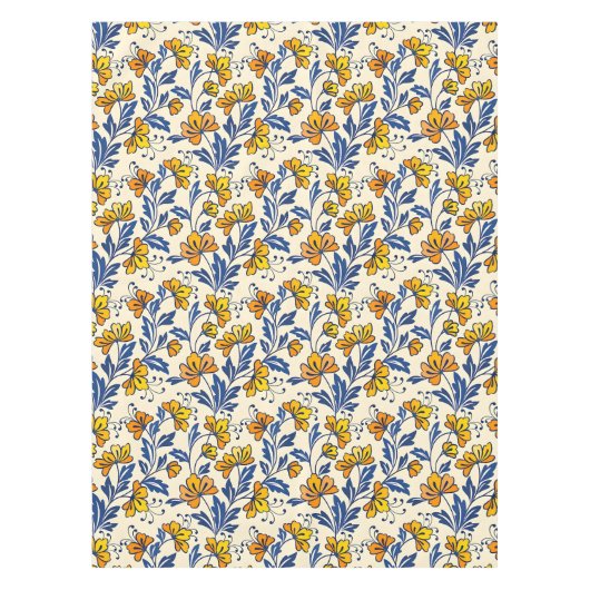 Stunning Seamless Pattern of Flowers and Leaves Tafelkleed (Voorkant)