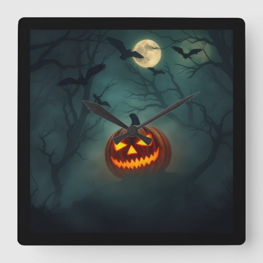 Stunning Sinister – Ultimate Haunted Design Vierkante Klok (Voorkant)