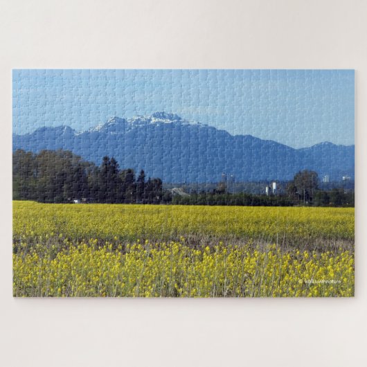 Stunning Spring Fields of Goudgele Raapzaad voor V Legpuzzel (Horizontaal)