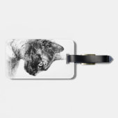 Stunning Stella de Grey Cat Sketch Bagagelabel (Achterkant horizontaal)