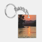 Stunning Sunrise Over Katun River Foto Sleutelhanger (Voorkant Links)