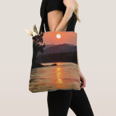 Stunning Sunrise Over Katun River Foto Tote Bag (Dichtbij)