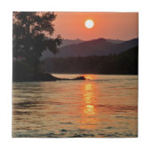 Stunning Sunrise Over Katun River Tegeltje (Voorkant)