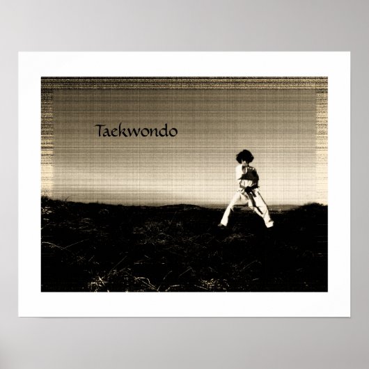 Stunning taekwondo poster (Voorkant)