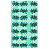 Stunning Teal and Black Cactus Dahlia Tafelkleed (Voorkant)