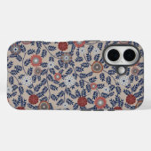 Stunning Teal and Magenta Foliage Pattern  Case-Mate iPhone Case (Achterkant (horizontaal))