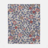 Stunning Teal and Magenta Foliage Pattern  Fleece Deken (Voorkant)