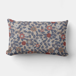 Stunning Teal and Magenta Foliage Pattern  Kussen