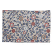 Stunning Teal and Magenta Foliage Pattern  Kussensloop (Achterkant-Links)