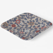 Stunning Teal and Magenta Foliage Pattern  Papieren Bordje (Gebogen)