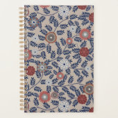 Stunning Teal and Magenta Foliage Pattern  Planner (Voorkant)