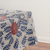 Stunning Teal and Magenta Foliage Pattern  Tafelkleed (Voorbeeld)