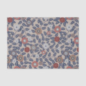 Stunning Teal and Magenta Foliage Pattern  Tissuepapier (Voorkant)