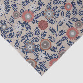 Stunning Teal and Magenta Foliage Pattern  Tissuepapier (Detail)