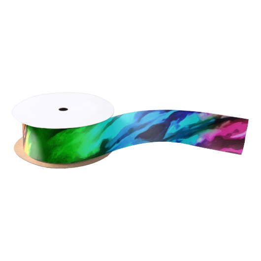 STUNNING TIE DYE SATIJNEN LINT (Spoel)