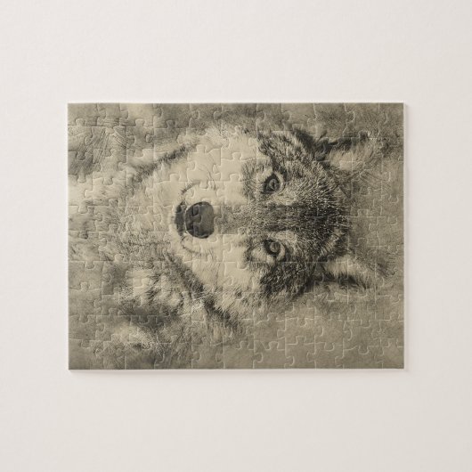 Stunning Timber Wolf Jigzaag Puzzle Legpuzzel (Horizontaal)