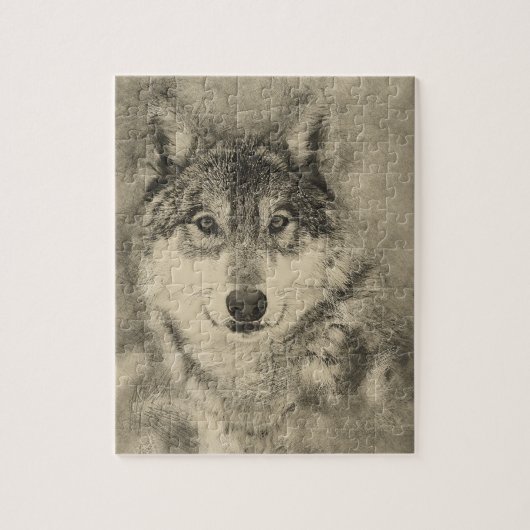 Stunning Timber Wolf Jigzaag Puzzle Legpuzzel (Verticaal)