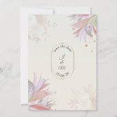 Stunning trouwkaart, herfstbladeren kaart (Achterkant)