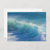 Stunning Turquoise Blue Ocean Waves Briefkaart (Voorkant / Achterkant)
